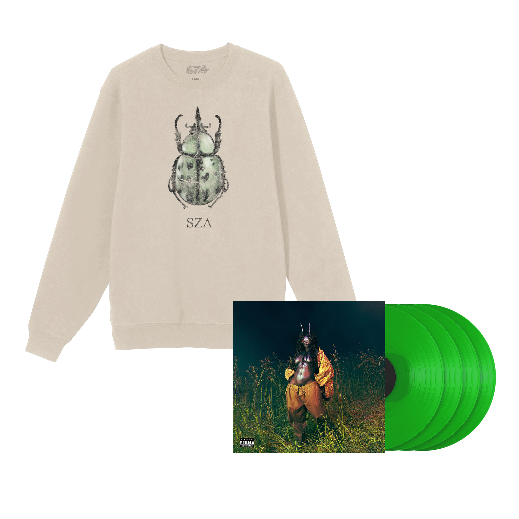 SOS DELUXE CREWNECK SWEATSHIRT + 4LP VINYL