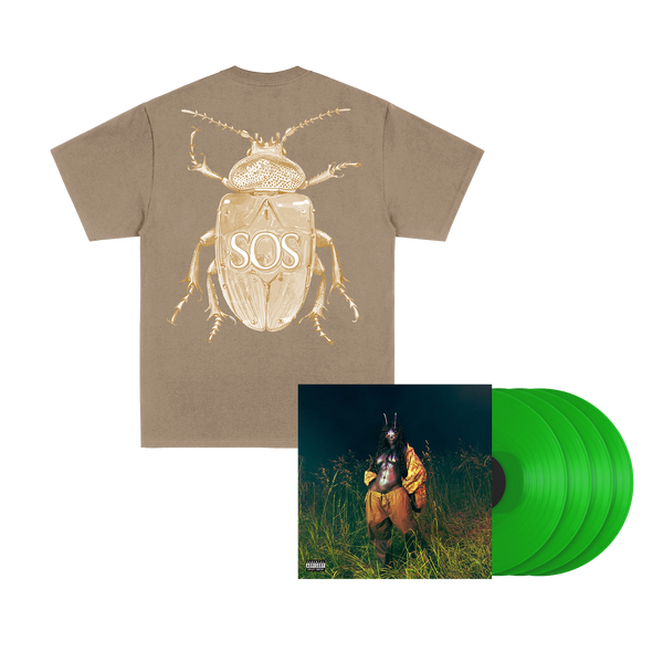 SOS DELUXE BROWN BEETLE TEE + 4LP VINYL – SZA AU