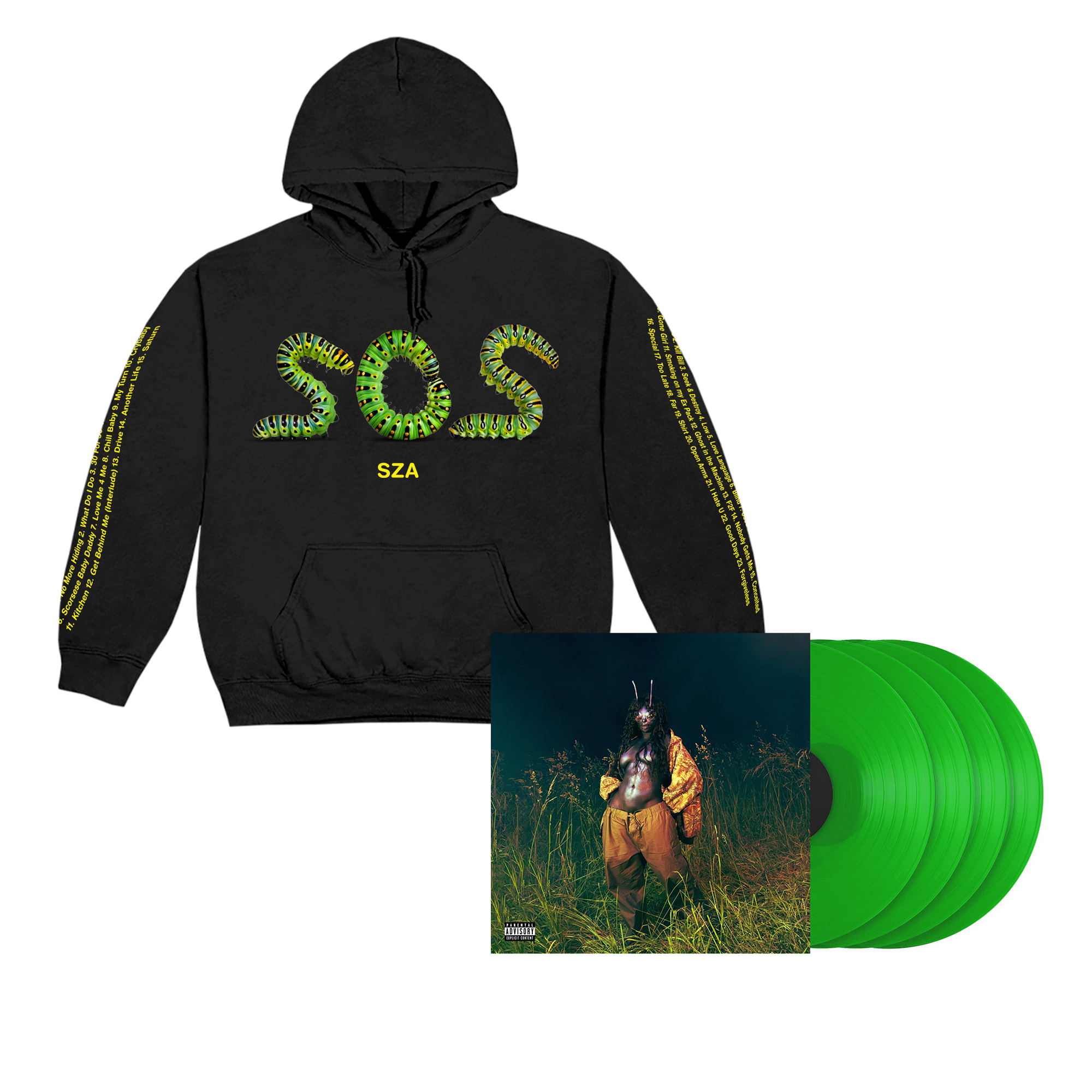 SOS DELUXE CATERPILLAR HOODIE + 4LP VINYL