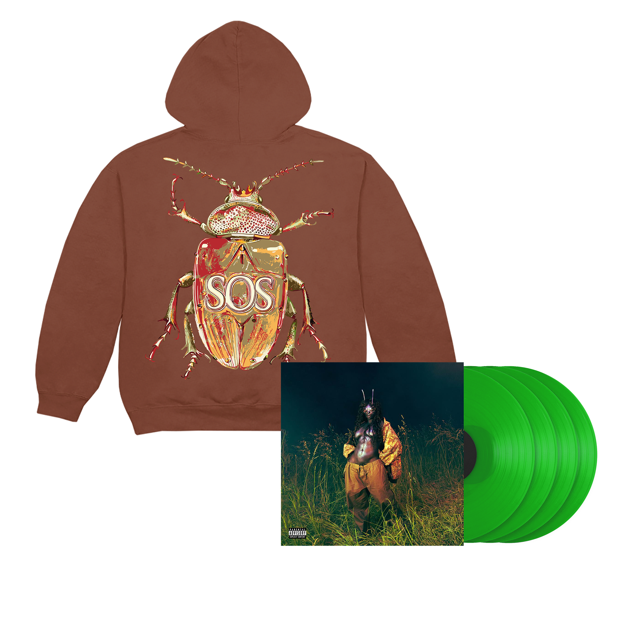 SOS DELUXE BEETLE HOODIE + 4LP VINYL