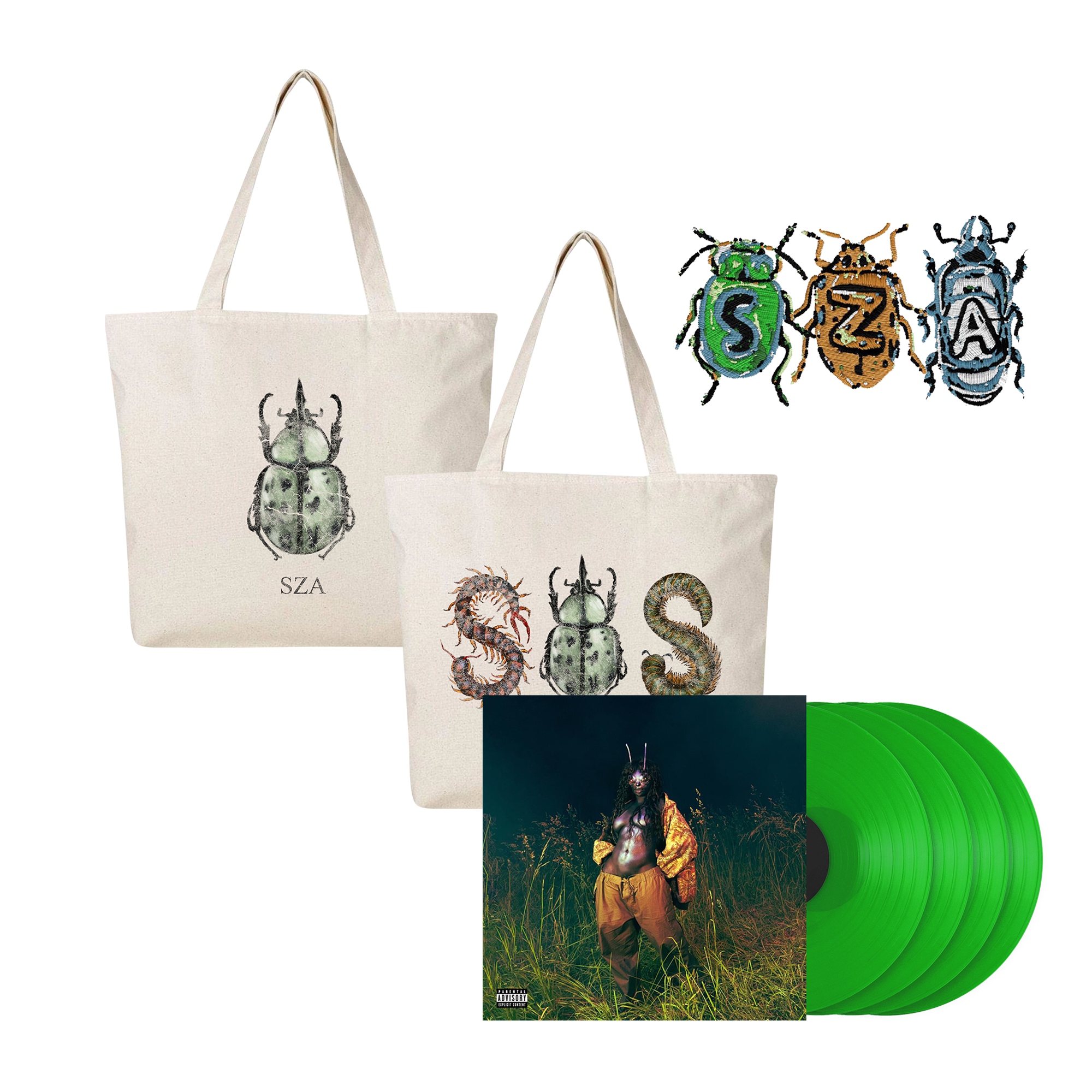 SOS DELUXE PATCH TOTE + 4LP VINYL